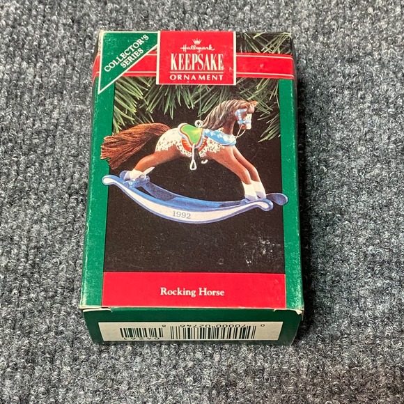 Hallmark Keepsake Ornament Rocking Horse 1992 Collector's Series 12th NOS - Picture 1 of 11